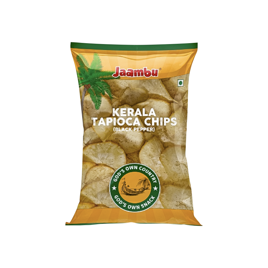 Kerala Tapioca Chips - Black Pepper 90 g