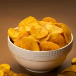 Jaambu Kerala Nendran Banana Chips, Magic Masala in a ceramic bowl