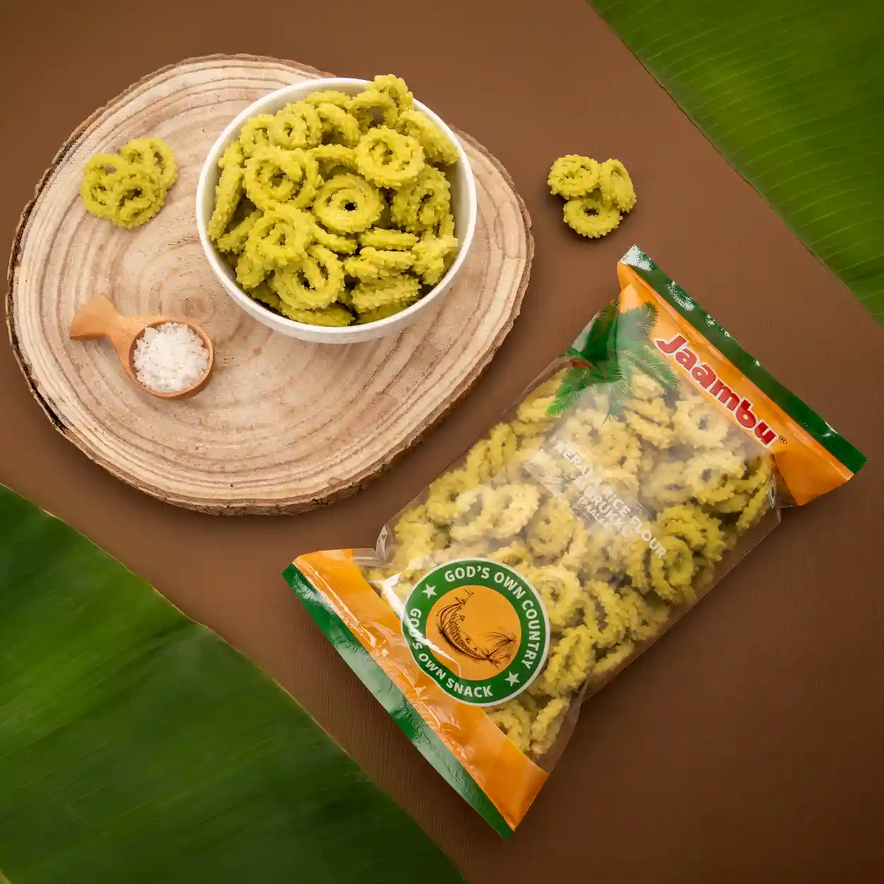 Murukku Paalak S1 Jaambu Kerala Rice Flour Murukku, Paalak