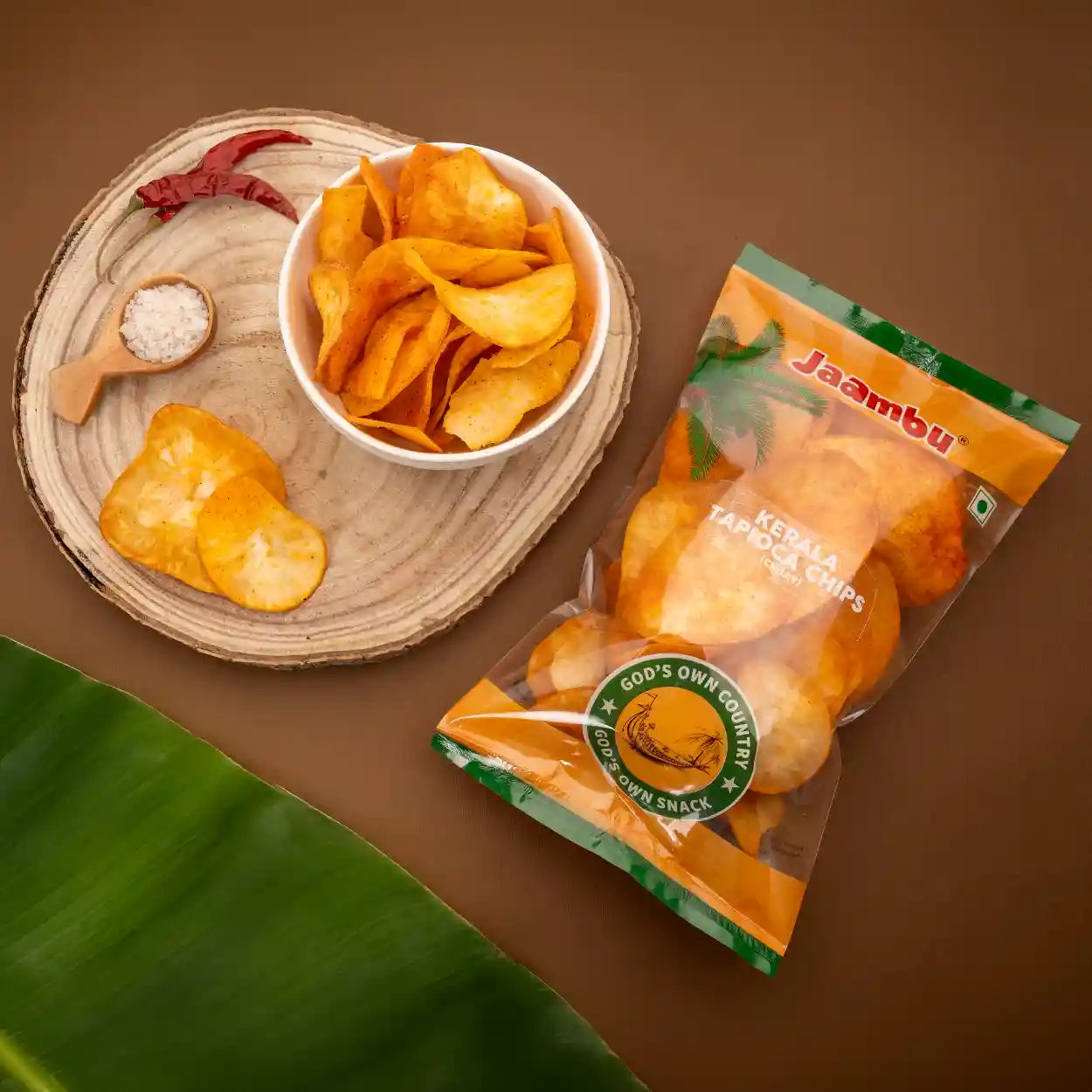 Tapioca Chilly S1 Kerala Tapioca Chips, Chilli - Image 1