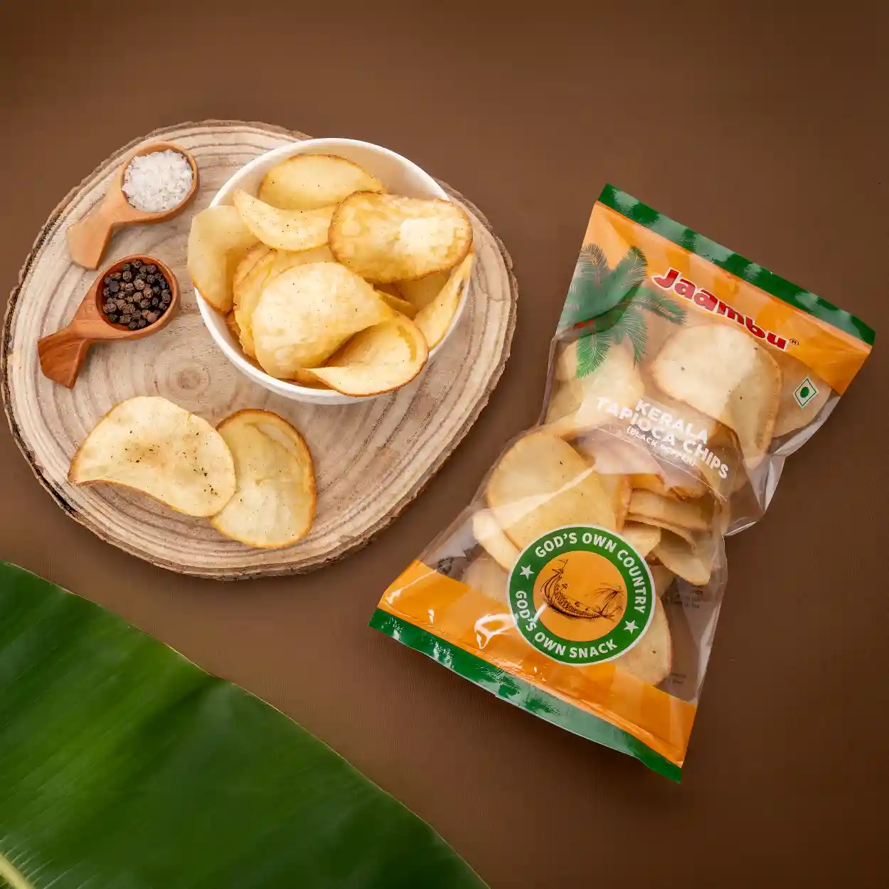 Tapioca Papper S1 Kerala Tapioca Chips, Pepper - Image 1